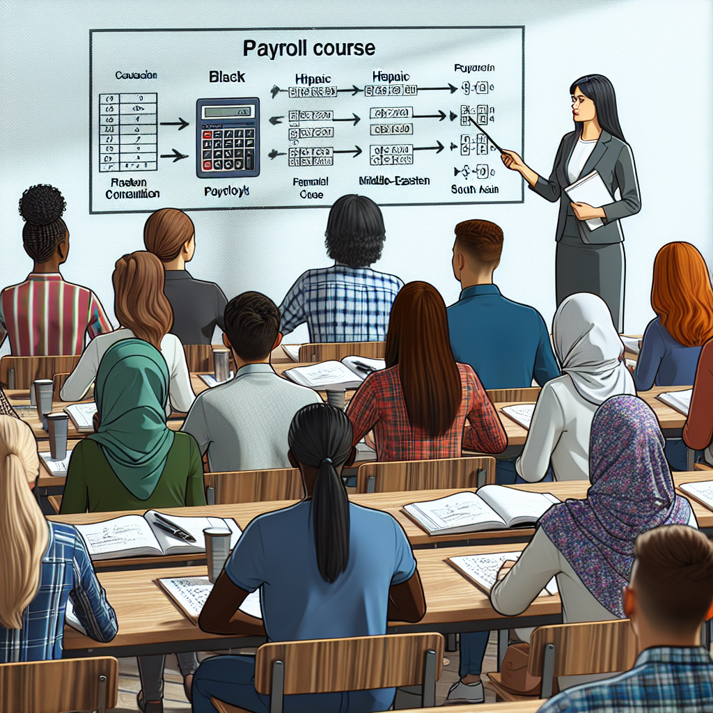 תמונה של סטודנטים בכיתה במהלך שיעור בקורס חשבי שכר